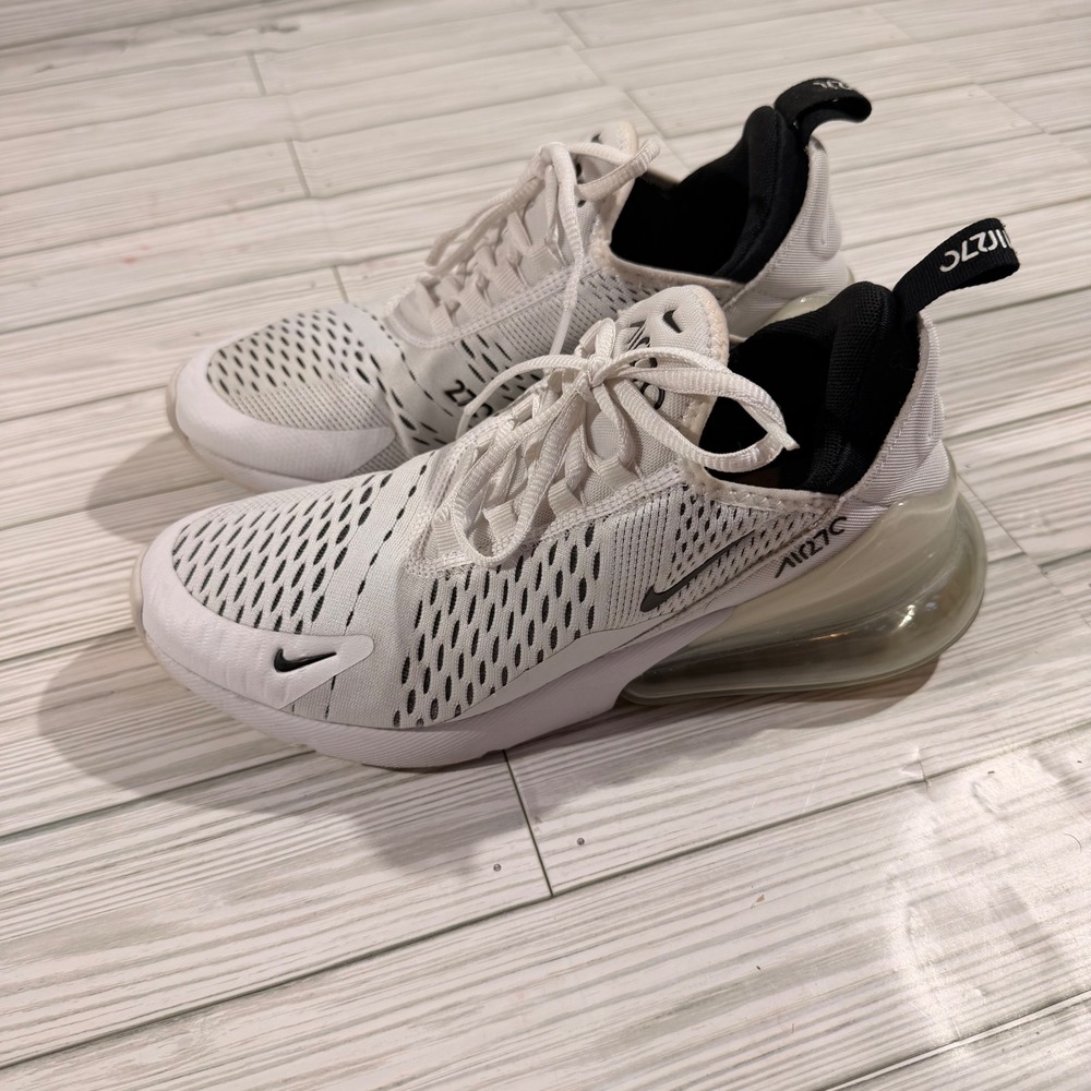 Nike Air Max 270 Womens Sneakers White Black AH6789-100 Running Shoes